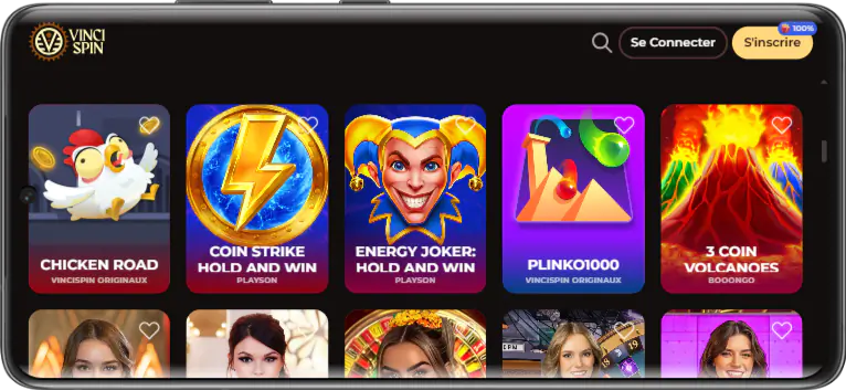 Jeux Casino sur Mobile